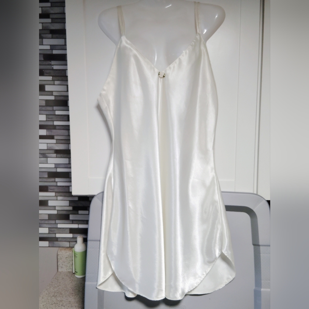 Vintage Kathryn Satin slip nightgown Sz-L
